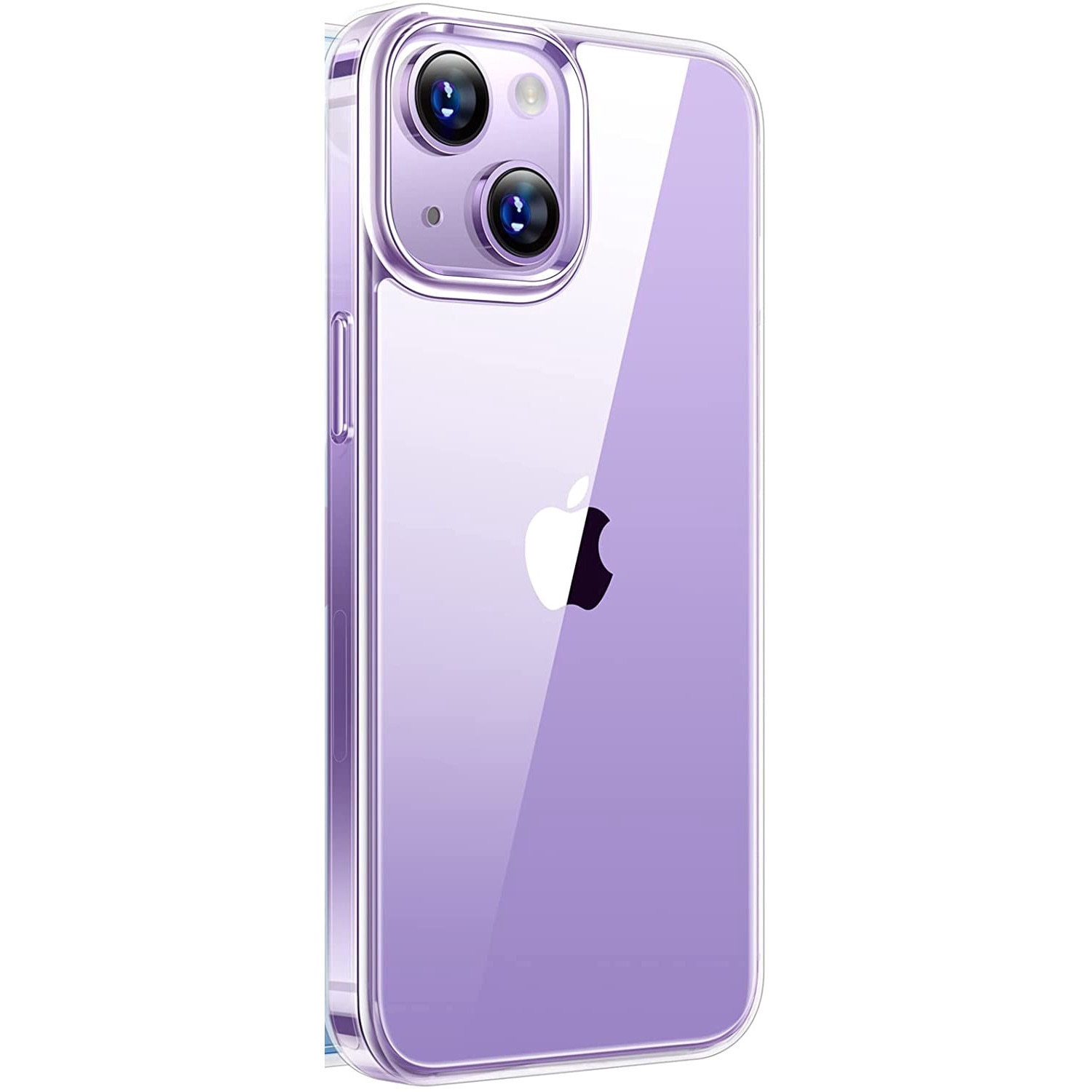 Husa telefon, Policarbonat/Poliuretan, Compatibil cu iPhone 14 Plus Transparent