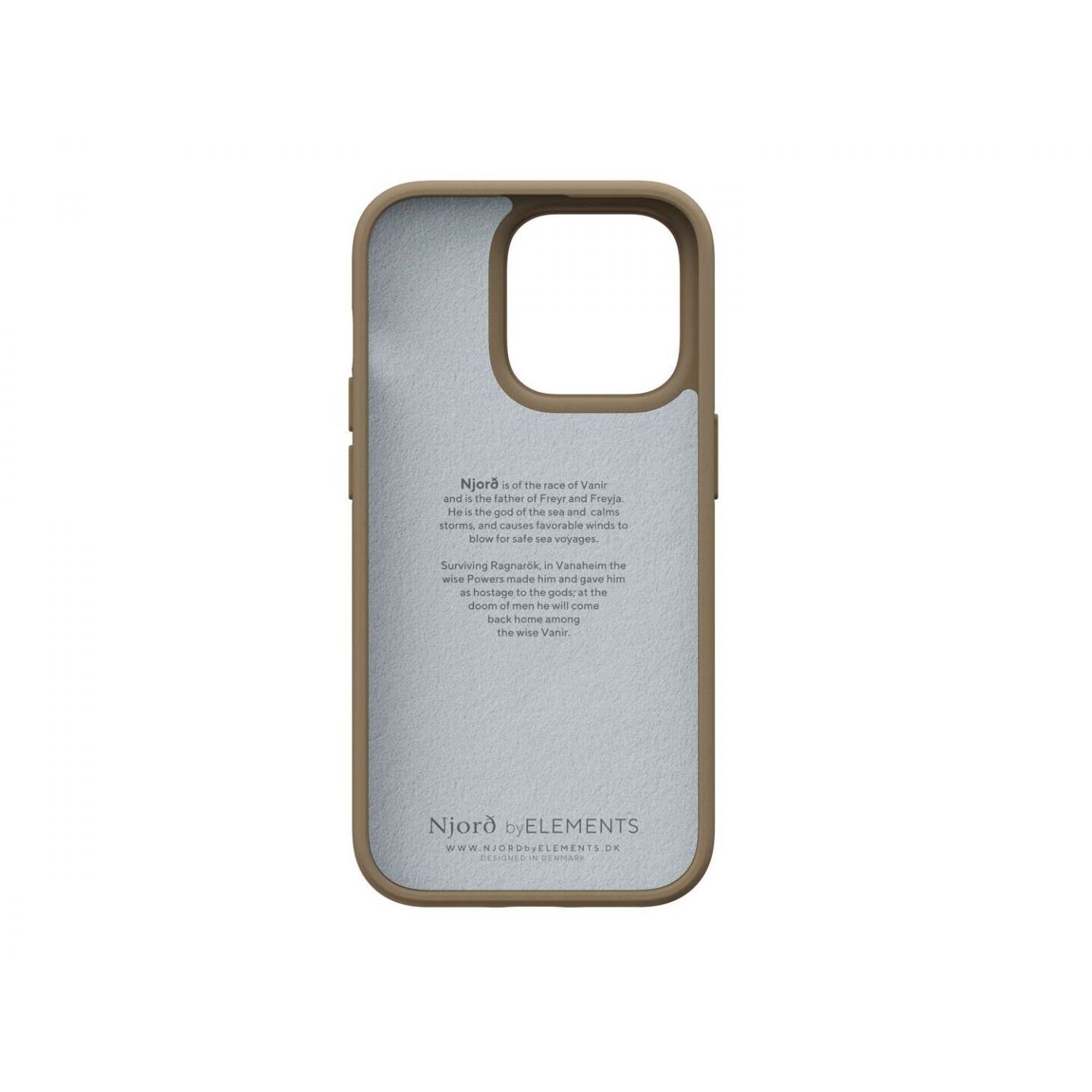 Husa telefon, Njord byELEMENTS, Plastic, Pentru Iphone 14 Pro, Camel