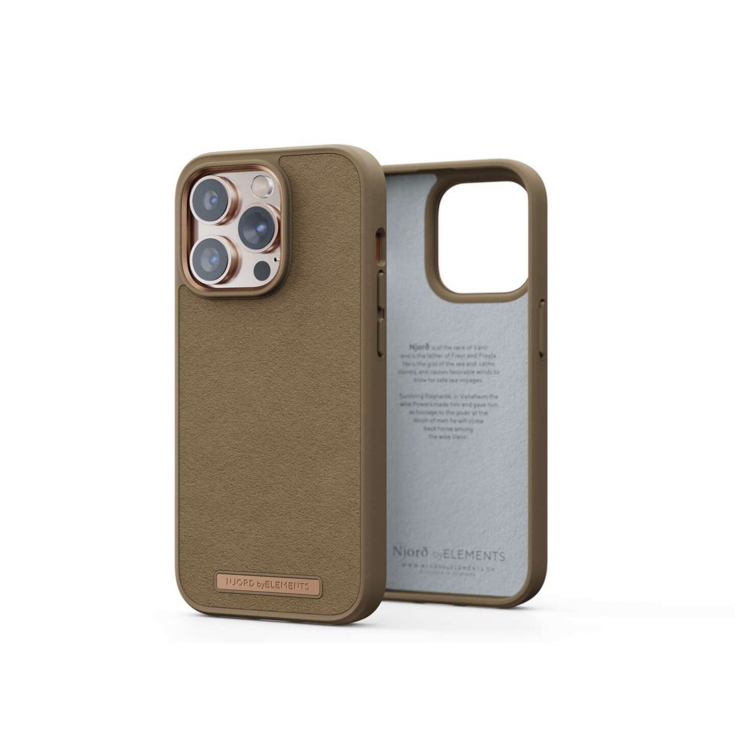 Husa telefon, Njord byELEMENTS, Plastic, Pentru Iphone 14 Pro, Camel