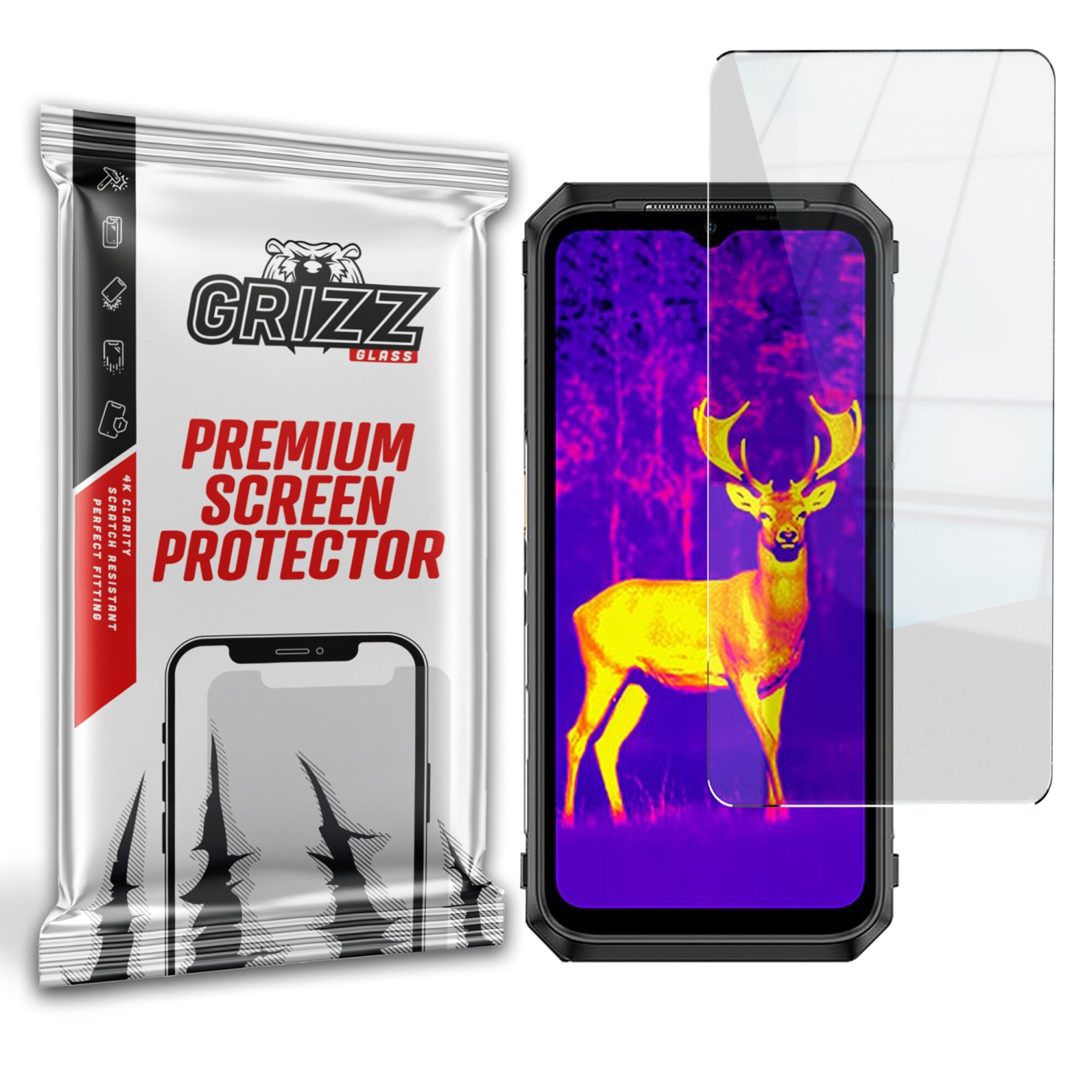 Folie de protectie pentru Ulefone Power Armor 18T Ultra, Grizz Glass, Sticla hibrida
