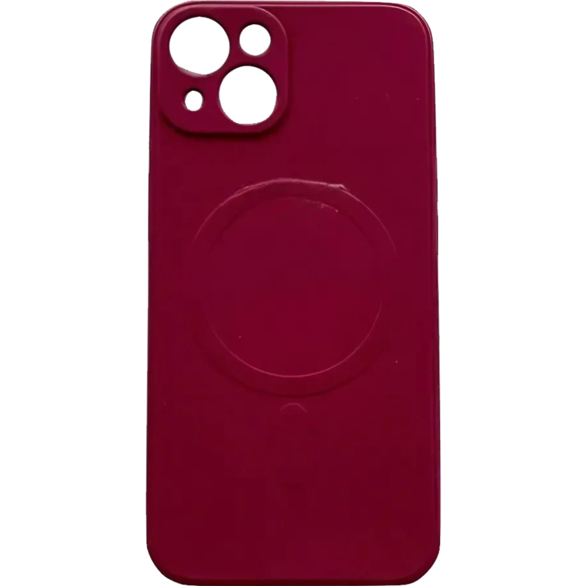 Husa protectie Flippy pentru iPhone 13 (6.1), Liquid MagSafe, ring-shaped, magnetica, Visiniu