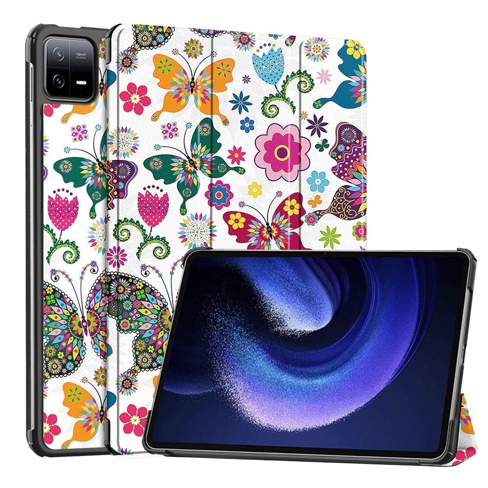 Husa compatibila cu Xiaomi Pad 6, 11 inchi, Tip carte, Bounce Comando, Protectie completa, Stand, Butterfly
