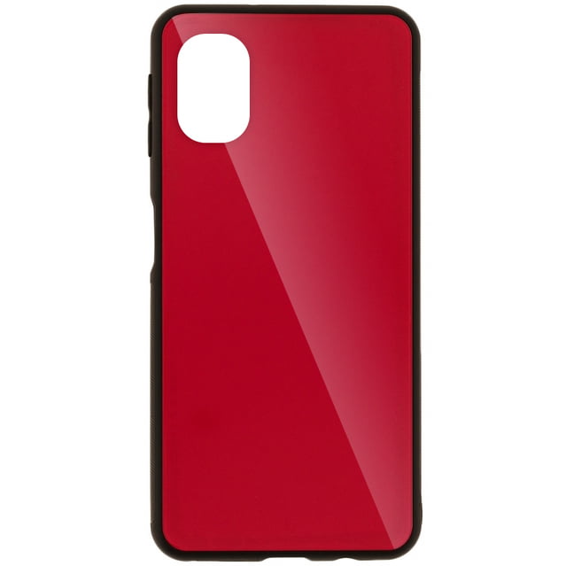 Husa Glass cu spate din sticla pentru Samsung Galaxy A51, Red