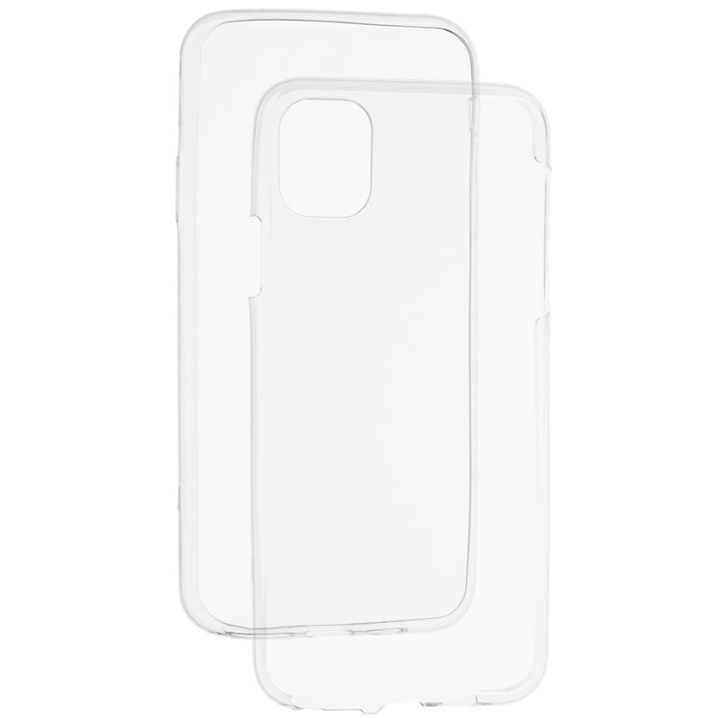 Husa Silicon pentru Samsung Galaxy A51, Protectie Fata Spate 360, Transparent
