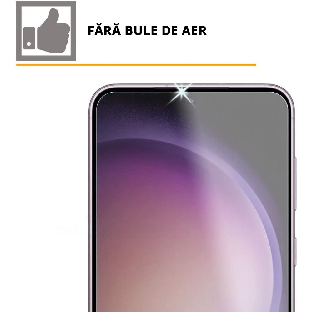 Folie de protectie Mobilesmart pentru Samsung Galaxy S23, sticla securizata Full Glue