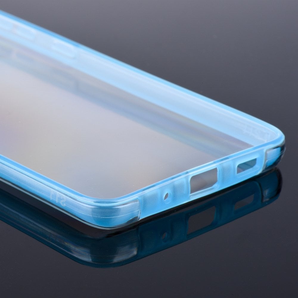 Husa 360 Full Cover Forcell pentru Samsung Galaxy A51, Protectie Fata Spate, Blue
