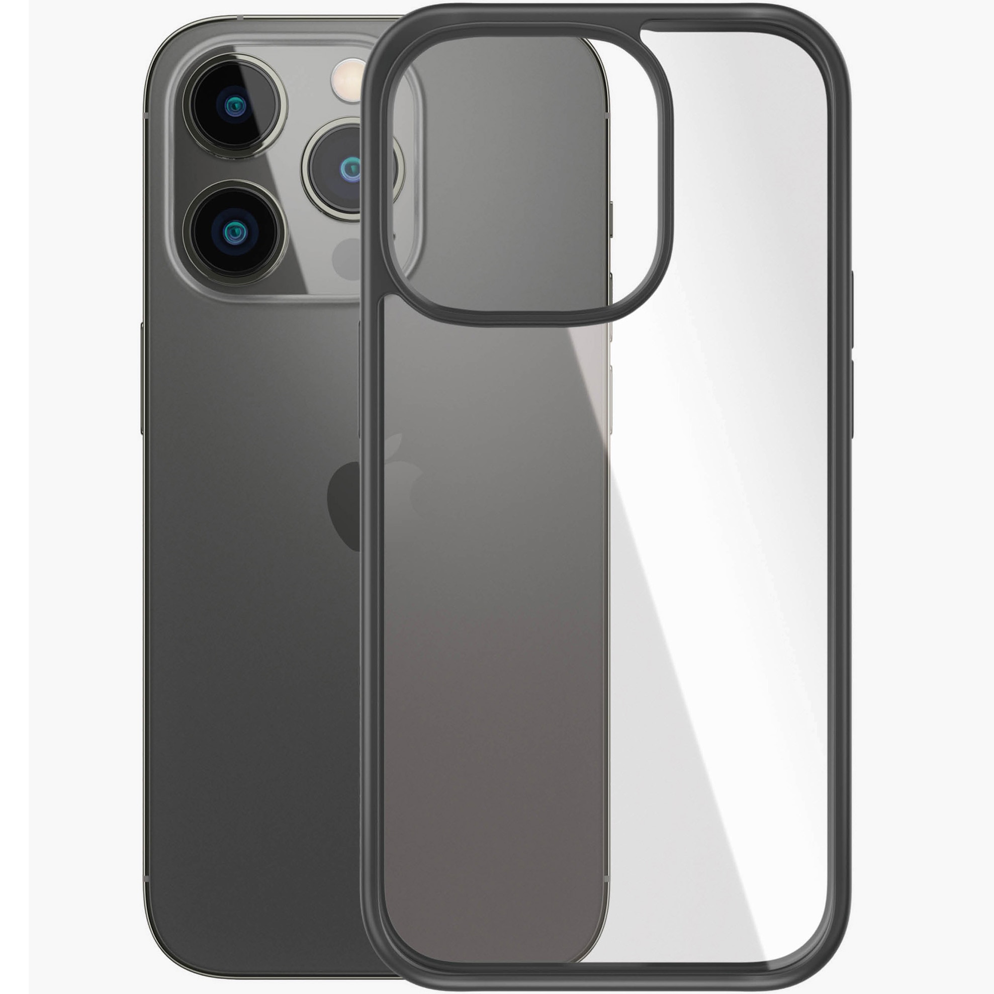 Husa de protectie PanzerGlass pentru Apple iPhone 14 Pro, rama Neagra