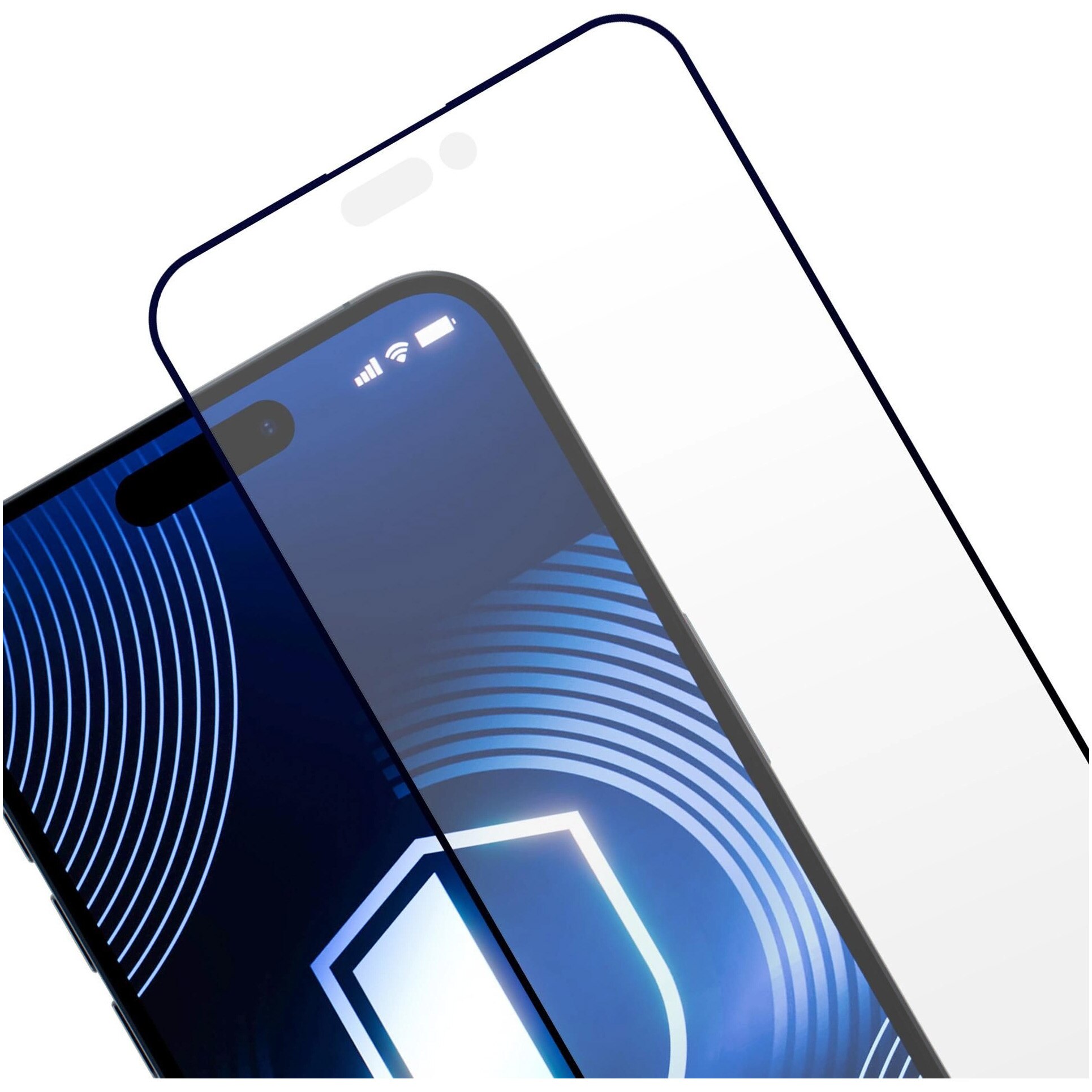 Folie de protectie 3mk HardGlass Matt Max™ pentru iPhone 16 Pro, Negru