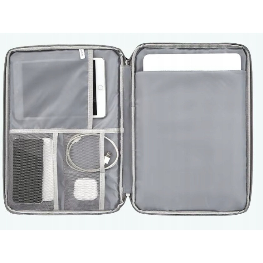Geanta laptop universala, 36x25,5x2,5cm, protectie apa, 5 buzunare, pentru Macbook, Notebook, Ultrabook 12-13,5 inch