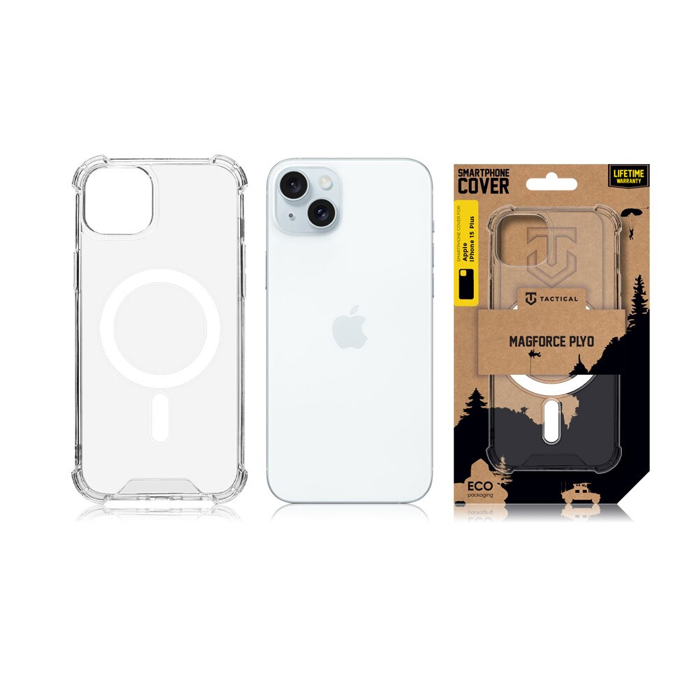 Husa de protectie Cover Hard Tactical MagForce Pylo pentru iPhone 15 Plus, Transparent