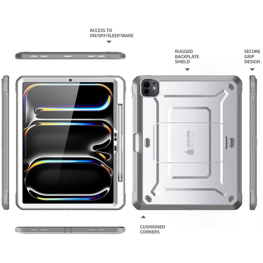 Husa pentru iPad Pro 13 (2024) - Supcase Unicorn Beetle Pro - White