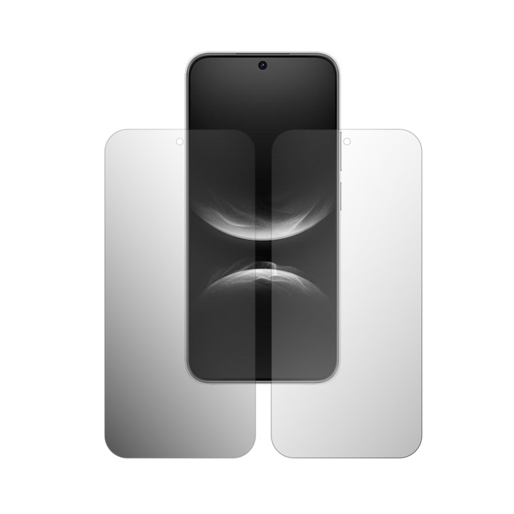 Set 2X Folie Protectie Ecran Folie24, pentru Huawei nova 14 Pro, 1X Ultra-Clear + 1X Mata, Acoperire Totala Full-Display, Adezive, Flexibile cu Auto Regenerare