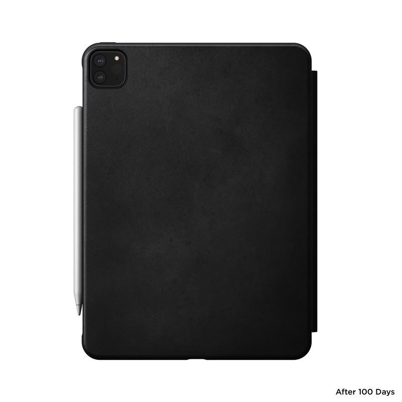 Husa iPad Pro 12.9" 18/20 Nomad Rugged Folio Din Piele Naturala Premium Horween - negru