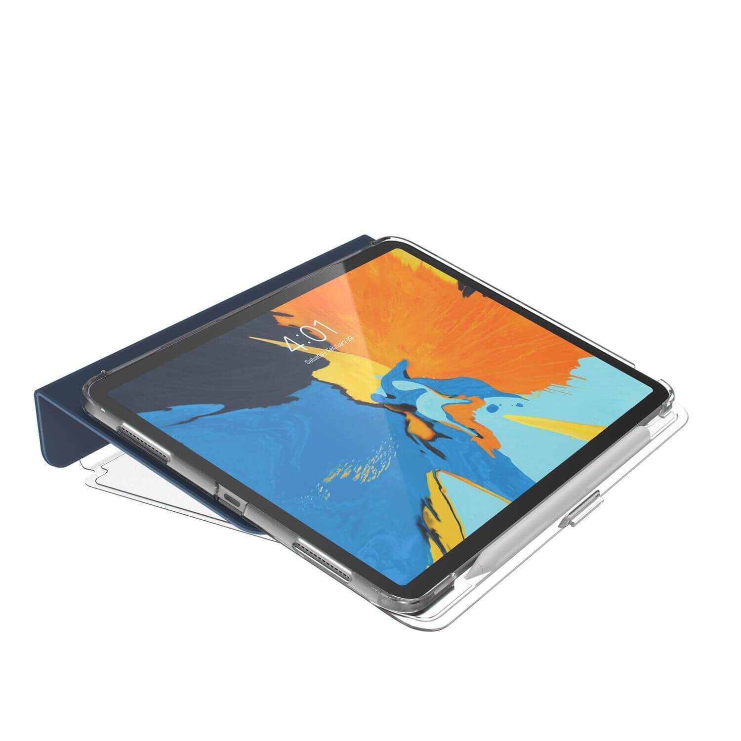 Husa Speck Balance Folio Clear Case pentru iPad Pro 11” (2018) - Blue