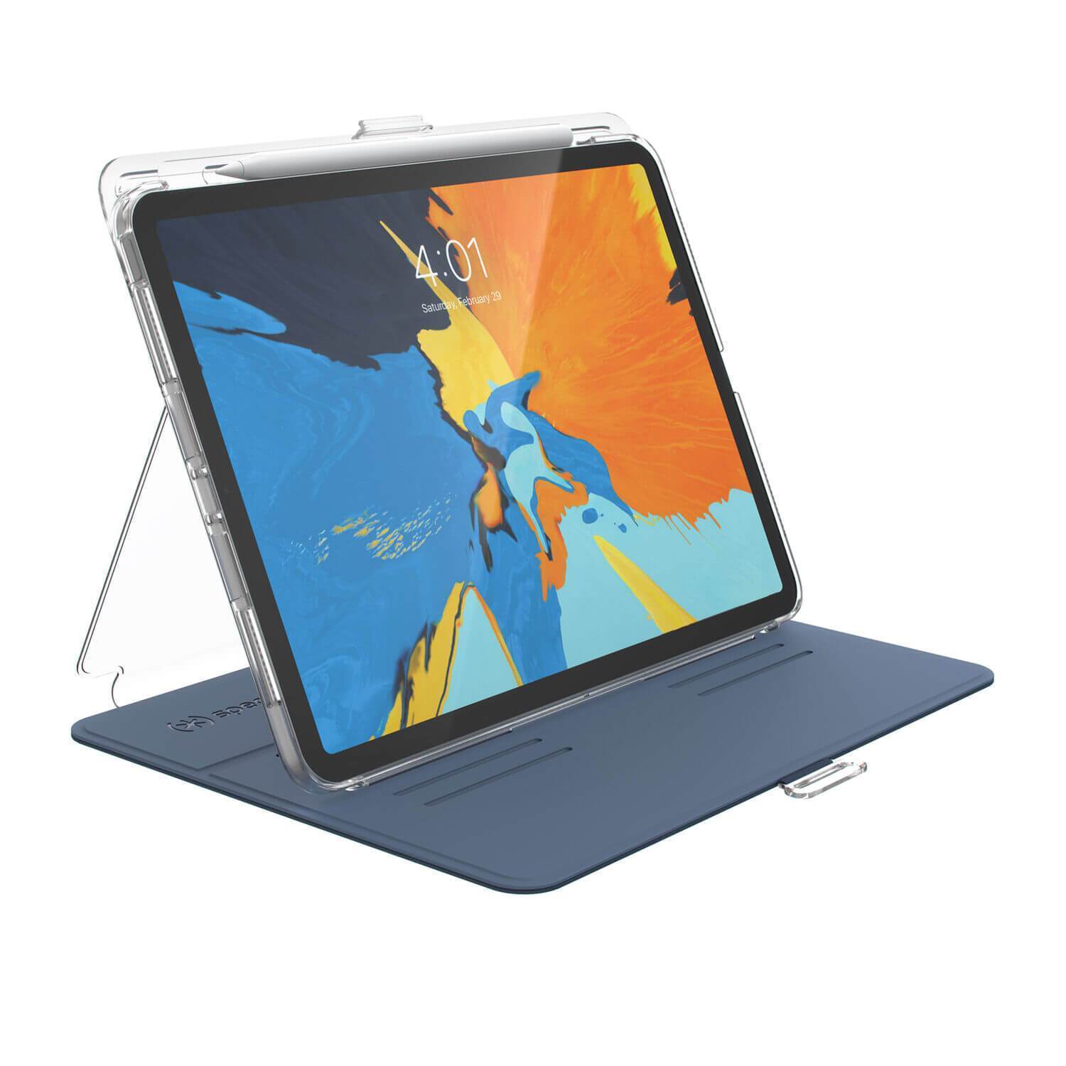 Husa Speck Balance Folio Clear Case pentru iPad Pro 11” (2018) - Blue