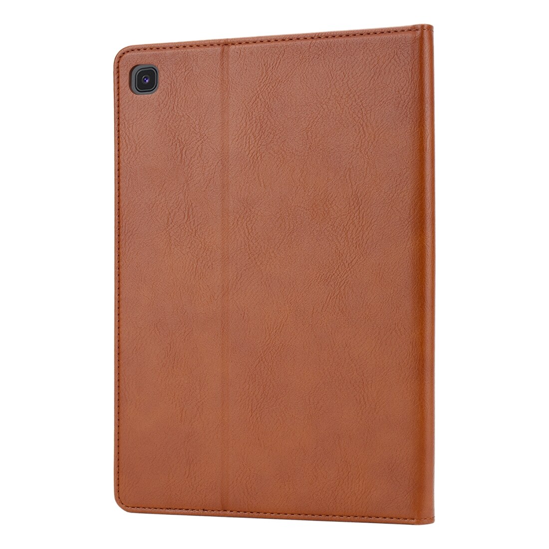 Husa tableta pentru Galaxy Tab A 10.1 2019 T515 / T510, textura piele, deschidere orizontala, cu rama foto, suport, sloturi pentru carduri, portofel, maro