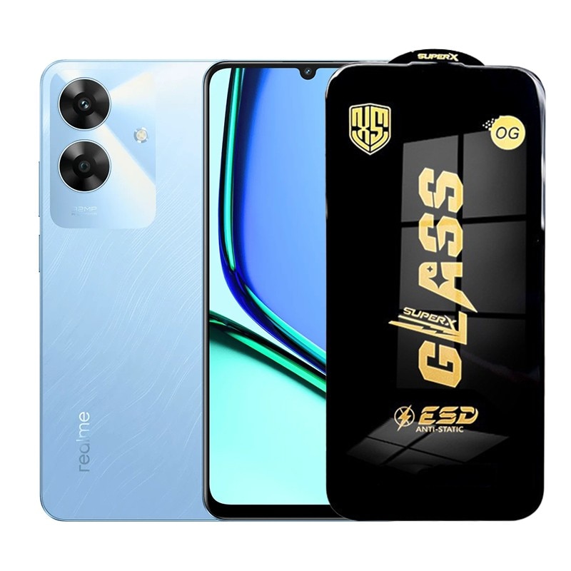 Folie de Protectie pentru Realme Note 60, Leski, Sticla Securizata ESD, Margini Negre, Rezistenta la Zgirieturi, Antistatica, 0.35 mm, Transparenta