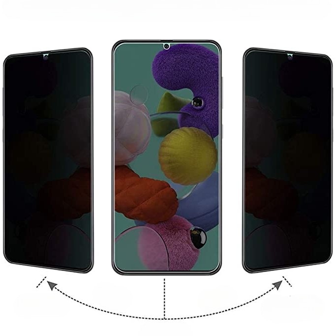 Folie sticla securizata Flippy compatibila cu Realme GT2 Pro, Full Glue, Privacy, Negru