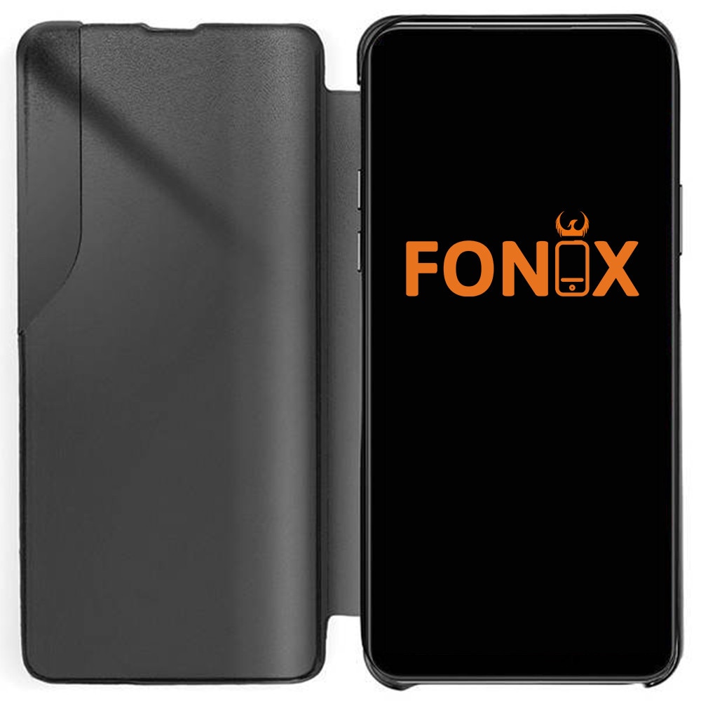 Husa carte Smart Look compatibila cu Samsung Galaxy A55, Slim Flip, Window View, High-Class Design, Piele eco, Mov