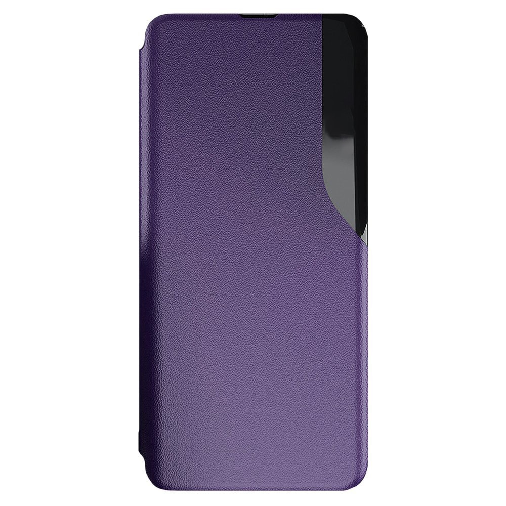 Husa carte Smart Look compatibila cu Samsung Galaxy A55, Slim Flip, Window View, High-Class Design, Piele eco, Mov