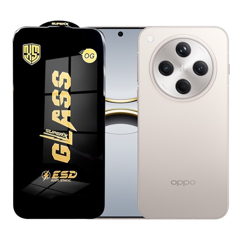 Folie de Protectie pentru Oppo Find X8s+, Flippy, Sticla Securizata ESD, Margini Negre, Rezistenta la Zgirieturi, Antistatica, 0.35 mm, Transparenta