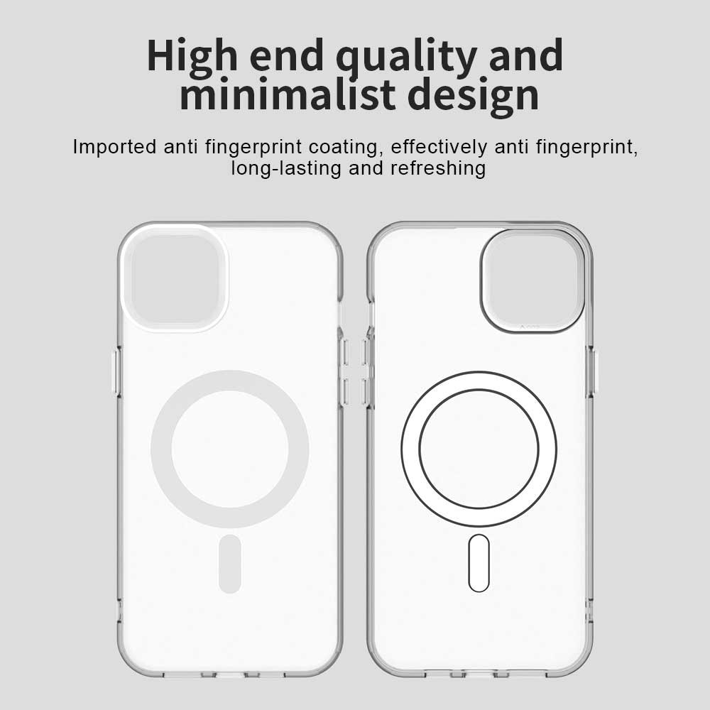 Husă Candy Case MagSafe pentru iPhone 15, alb, TPU și policarbonat