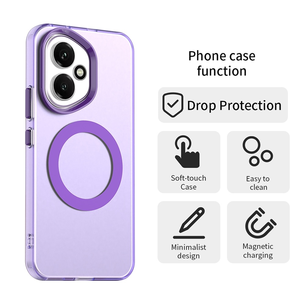 Husă Candy Case MagSafe pentru Honor 400, violet, TPU și policarbonat