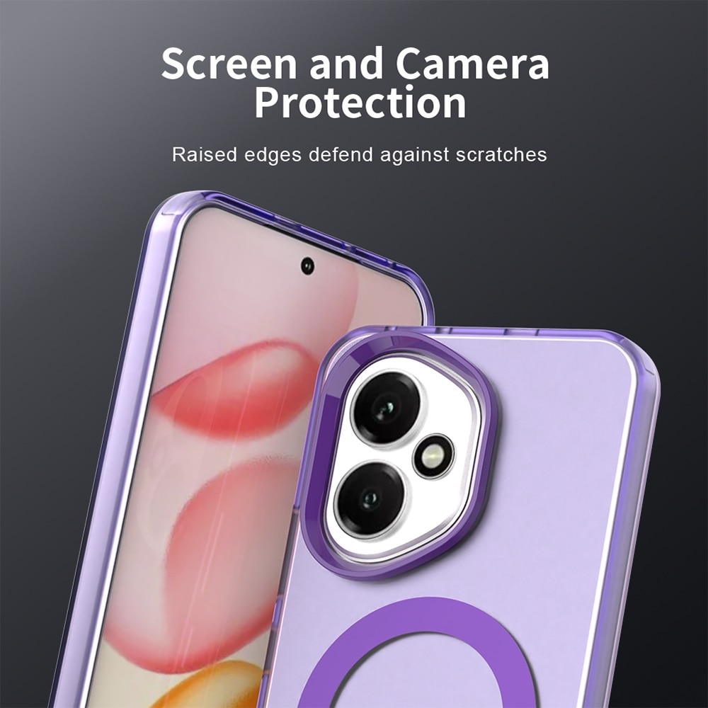 Husă Candy Case MagSafe pentru Honor 400, violet, TPU și policarbonat