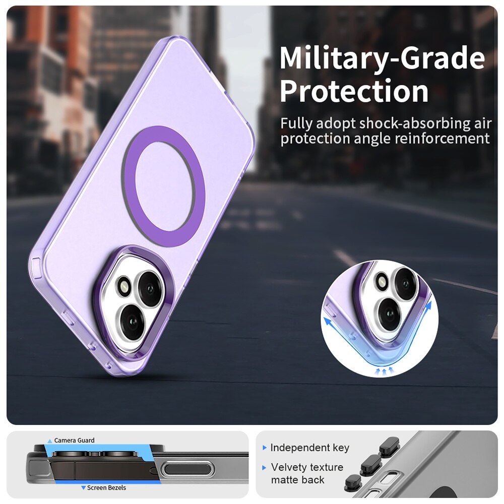 Husă Candy Case MagSafe pentru Honor 400, violet, TPU și policarbonat