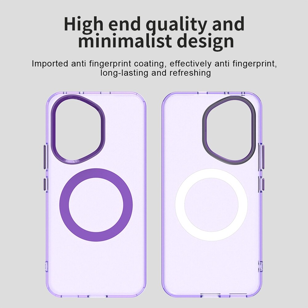 Husă Candy Case MagSafe pentru Honor 400, violet, TPU și policarbonat
