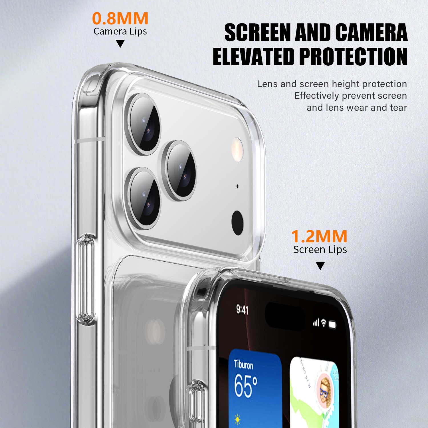 Husa de protectie MagSafe pentru iPhone 17 Pro, 6.27 inci, impermeabila, rezistenta la zgarieturi, rezistenta la caderi, protectie la impact pe patru laturi, compatibila cu MagSafe, transparenta