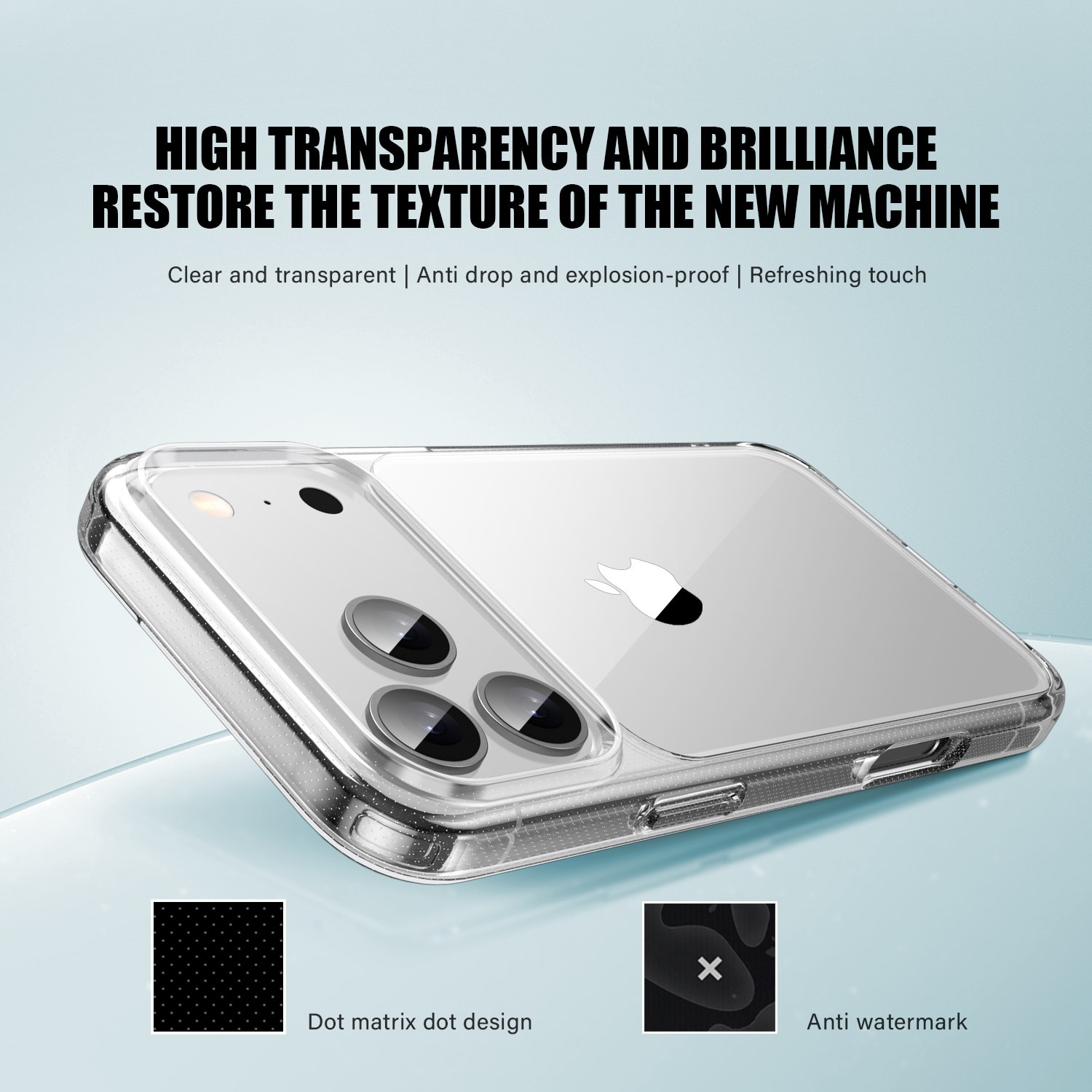 Husa de protectie MagSafe pentru iPhone 17 Pro, 6.27 inci, impermeabila, rezistenta la zgarieturi, rezistenta la caderi, protectie la impact pe patru laturi, compatibila cu MagSafe, transparenta