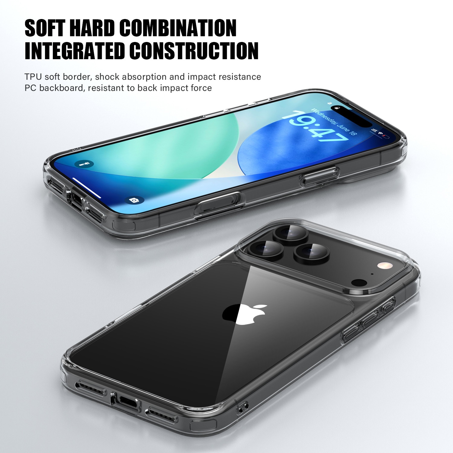 Husa de protectie MagSafe pentru iPhone 17 Pro, 6.27 inci, impermeabila, rezistenta la zgarieturi, rezistenta la caderi, protectie la impact pe patru laturi, compatibila cu MagSafe, transparenta