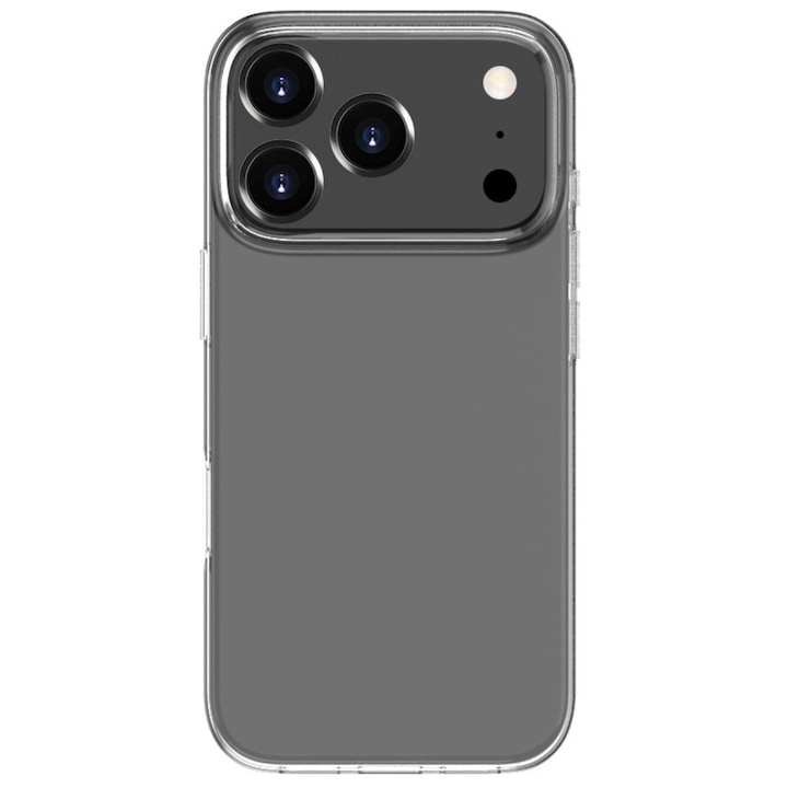 Husa de protectie Lemontti din Silicon pentru iPhone 17 Pro, Transparent