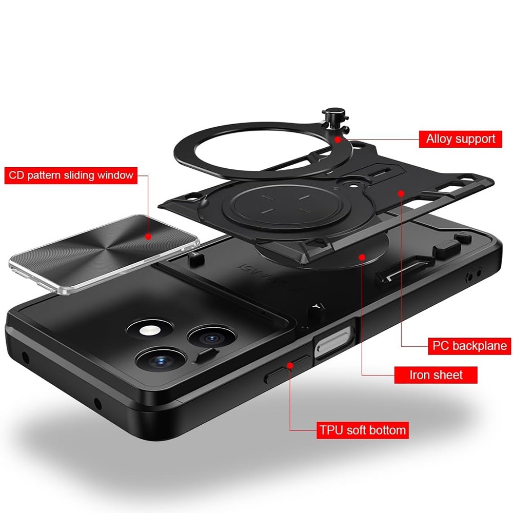 Husa pentru Honor X8d - Techsuit CamGuard Pro - Black