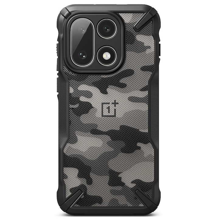 Carcasa Ringke Fusion X compatibila cu OnePlus 15, Camo Black