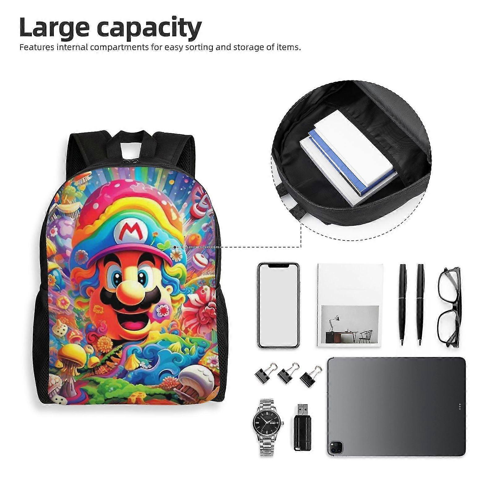 Rucsac laptop rezistent apa, capacitate mare, 41x30x11.5cm, multicolor