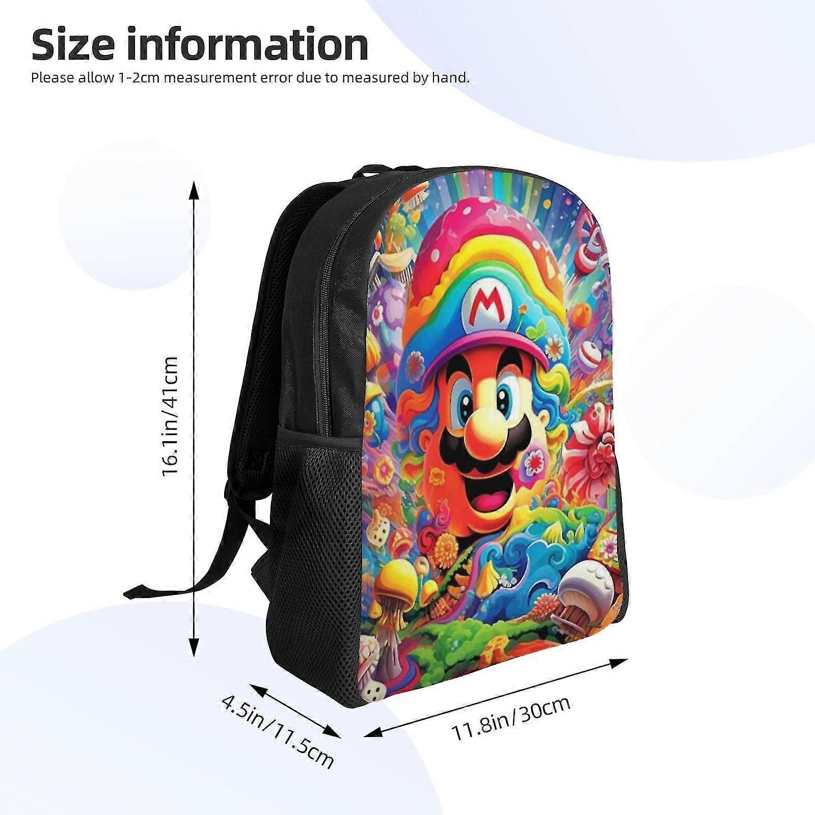 Rucsac laptop rezistent apa, capacitate mare, 41x30x11.5cm, multicolor