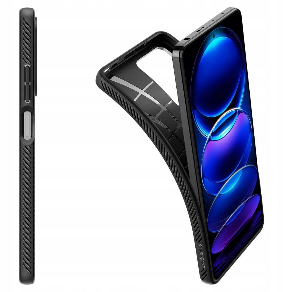 Carcasa Spigen Liquid Air compatibila cu Xiaomi Redmi Note 12 Pro / Poco X5 Pro 5G Matte Black