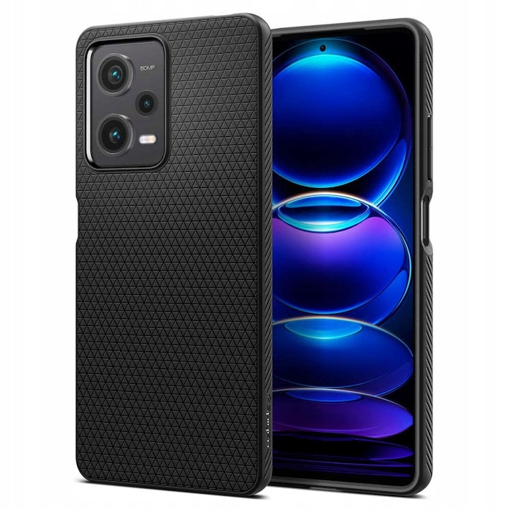 Carcasa Spigen Liquid Air compatibila cu Xiaomi Redmi Note 12 Pro / Poco X5 Pro 5G Matte Black