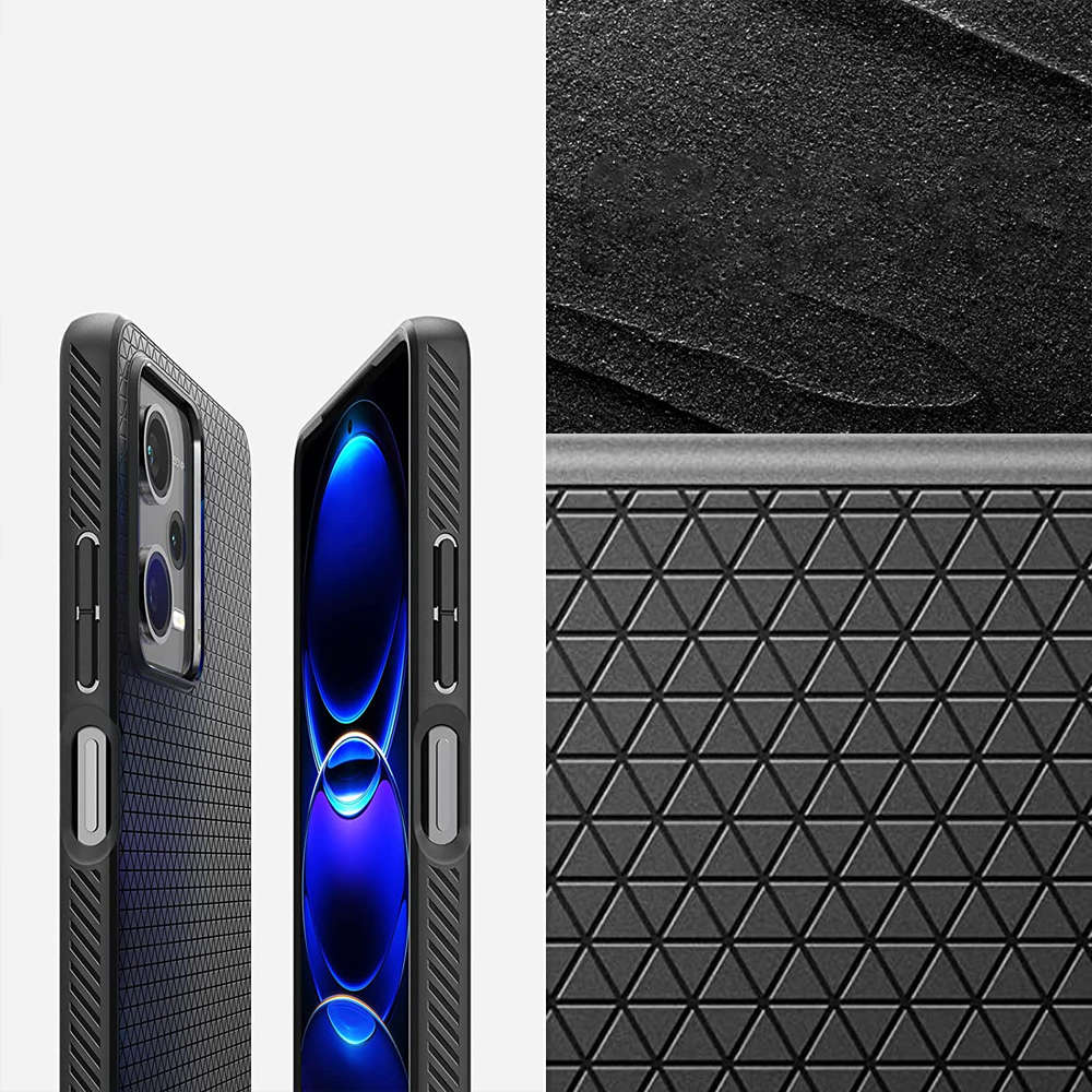 Carcasa Spigen Liquid Air compatibila cu Xiaomi Redmi Note 12 Pro / Poco X5 Pro 5G Matte Black