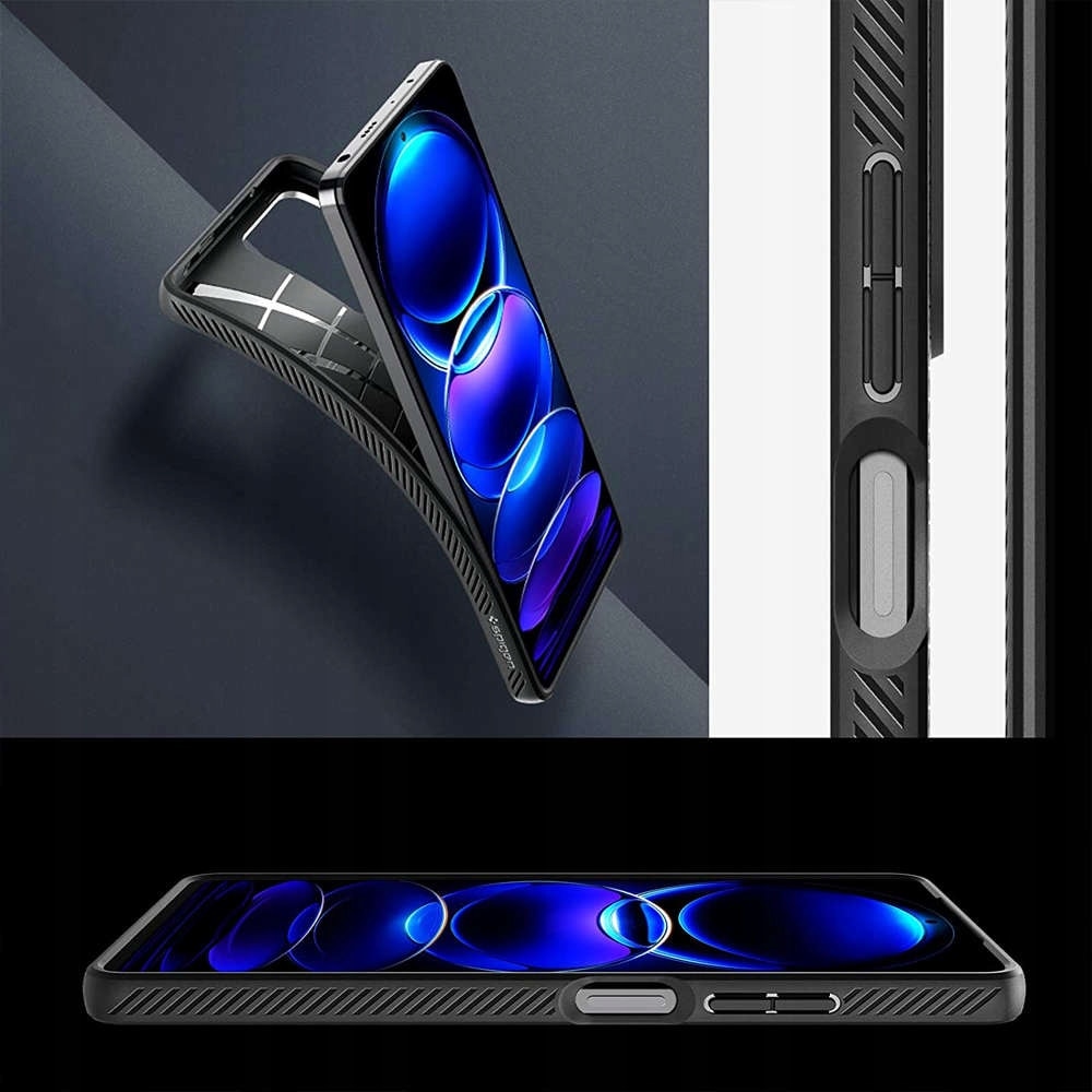 Carcasa Spigen Liquid Air compatibila cu Xiaomi Redmi Note 12 Pro / Poco X5 Pro 5G Matte Black