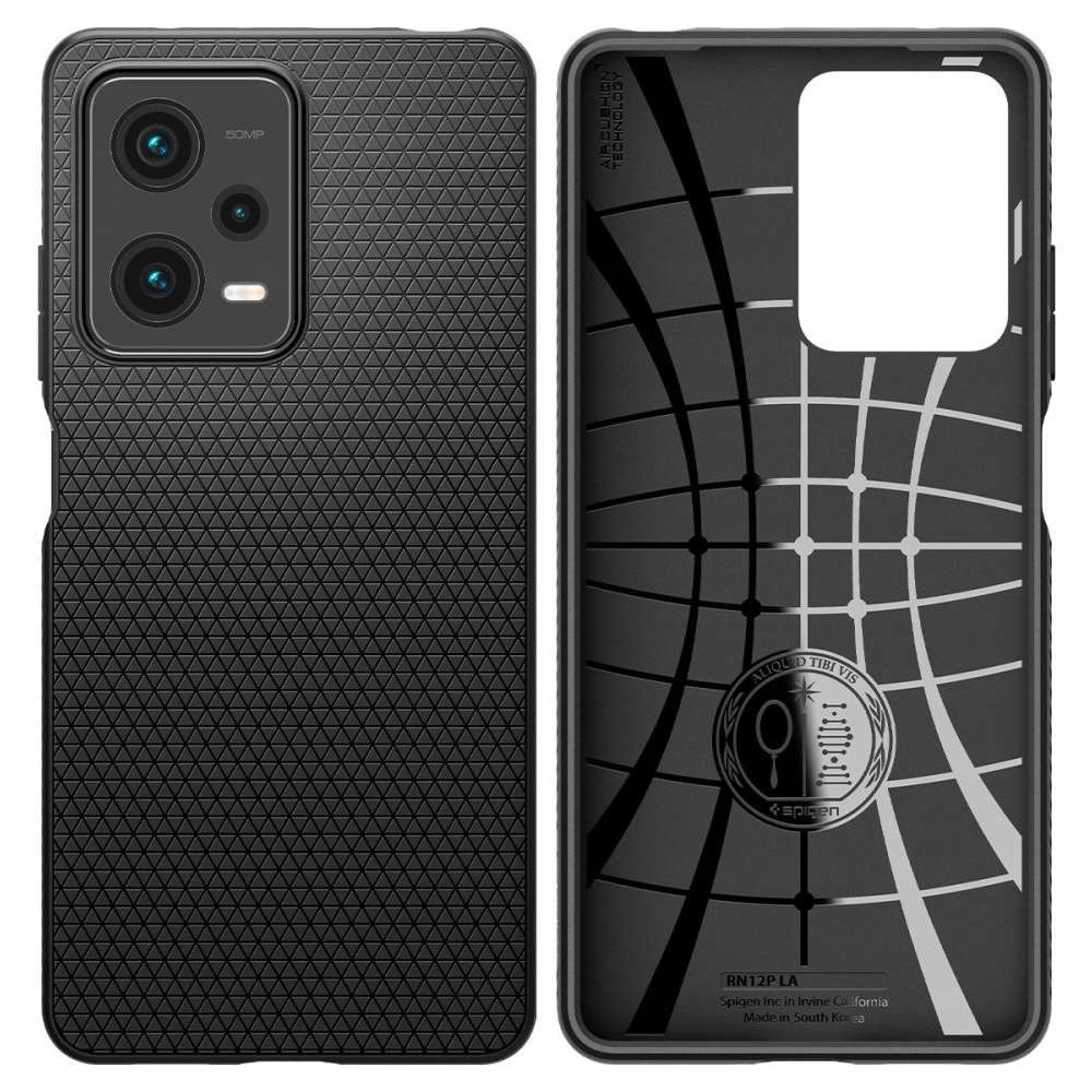 Carcasa Spigen Liquid Air compatibila cu Xiaomi Redmi Note 12 Pro / Poco X5 Pro 5G Matte Black