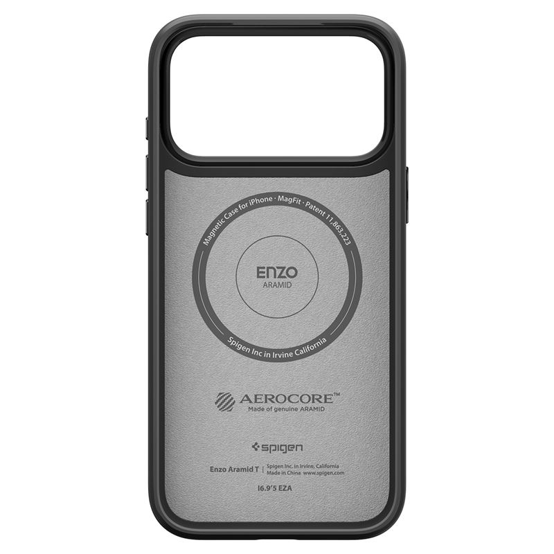 Husa pentru iPhone 17 Pro Max - Enzo Aramid "T" MagSafe - Black