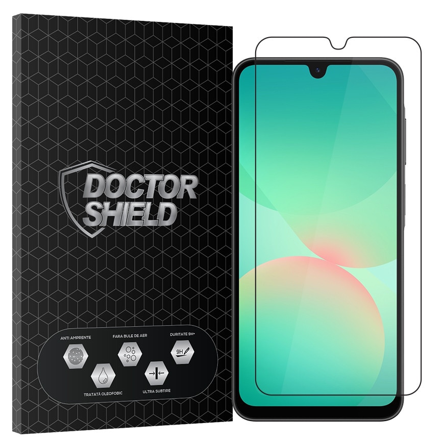 Folie Sticla Dr.Shield, Compatibil Samsung Galaxy A27, Full Glue, Protectie Profesionala 2.5D