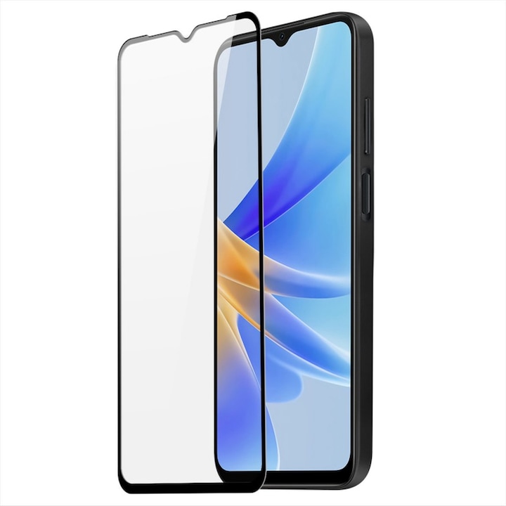 Folie Sticla Securizata compatibil cu Honor X7, Full Glue Negru