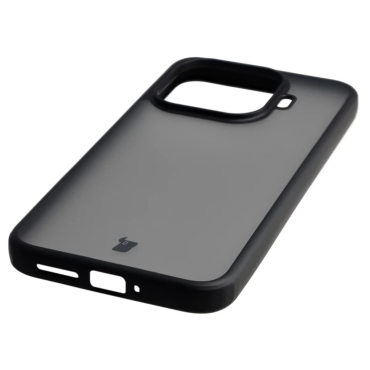 Carcasa Bizon Angelo compatibila cu Xiaomi 17T Pro, Transparent / Negru