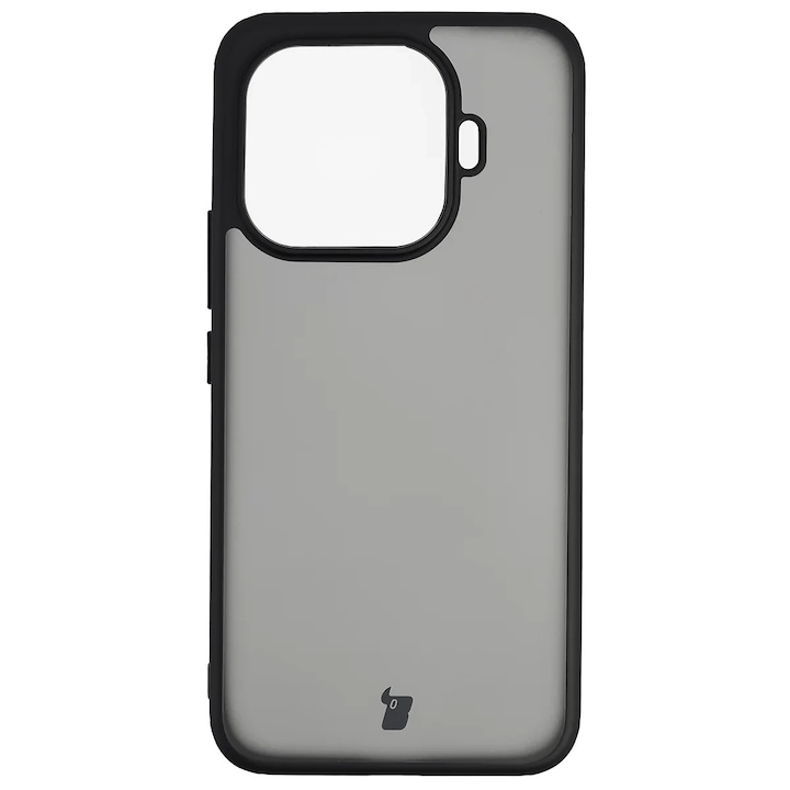Carcasa Bizon Angelo compatibila cu Xiaomi 17T Pro, Transparent / Negru