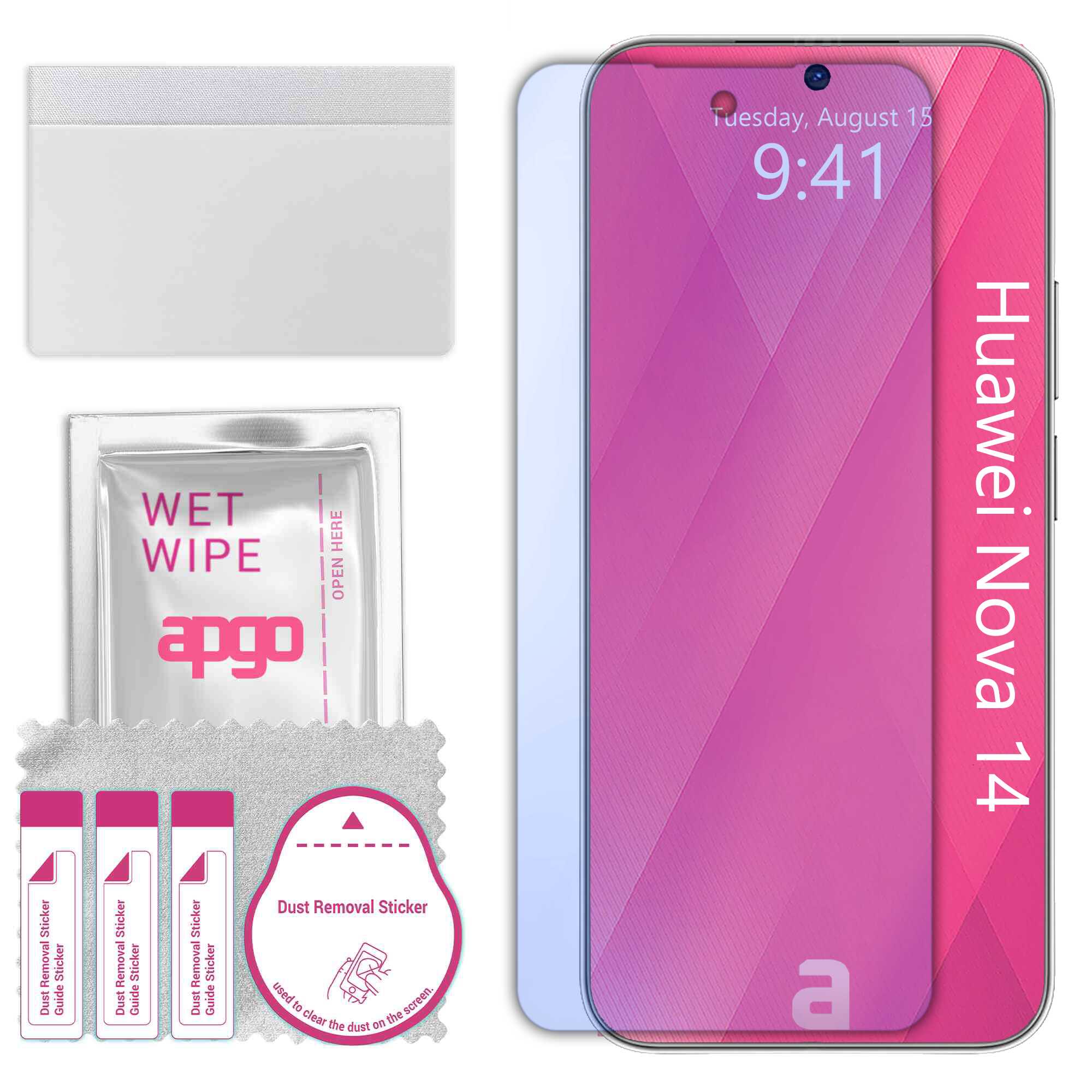 Sticla de protectie apgo pentru Huawei Nova 14 – sticla hibrida, securizata pentru display, lucioasa, pro flexible Hybrid Glass, 9H, full glue