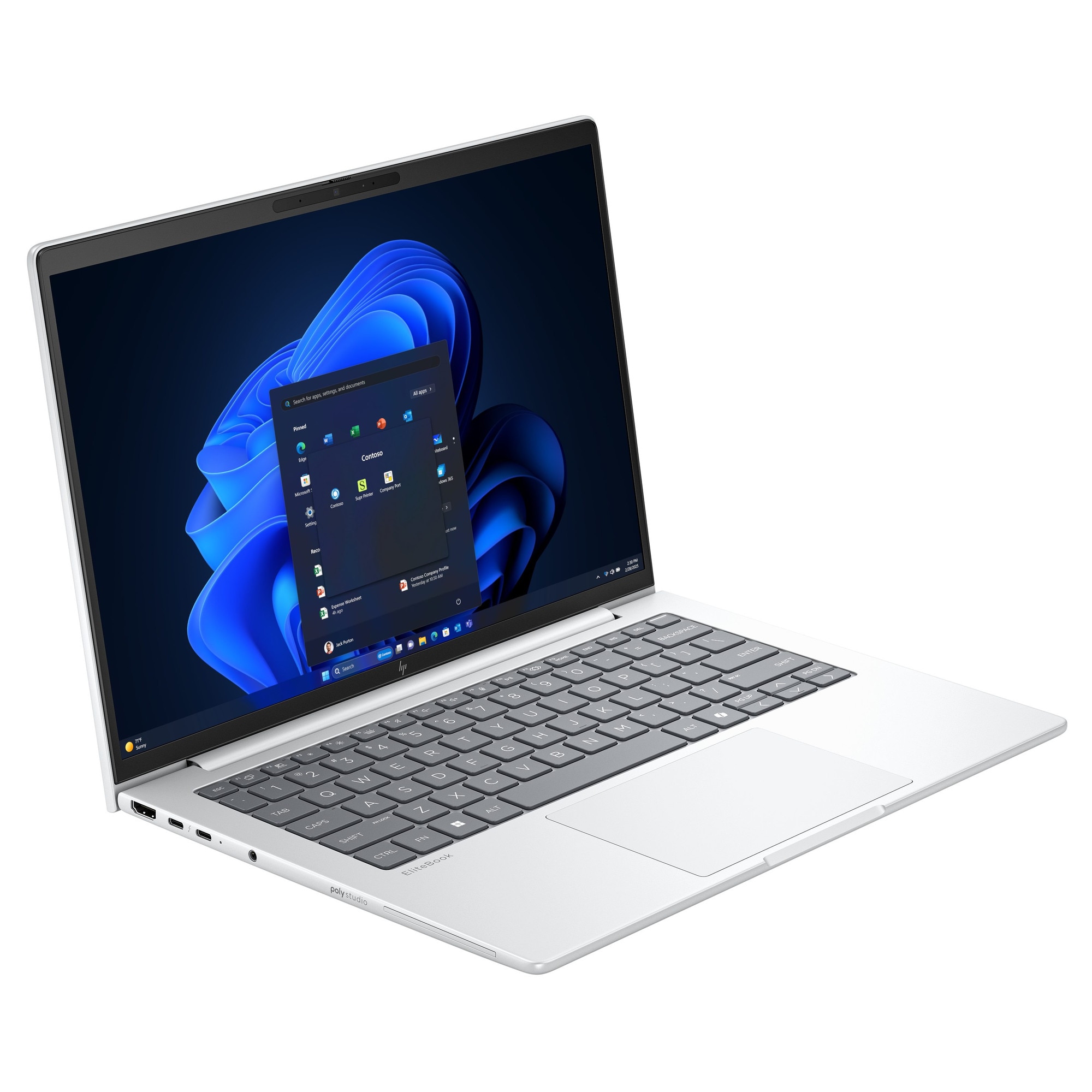 Laptop HP EliteBook 8 G1i, Intel Core Ultra 5 225U, 14 inch, WUXGA, IPS, 24GB DDR5, 512GB SSD, Intel Graphics, Windows 11 Pro, Argintiu
